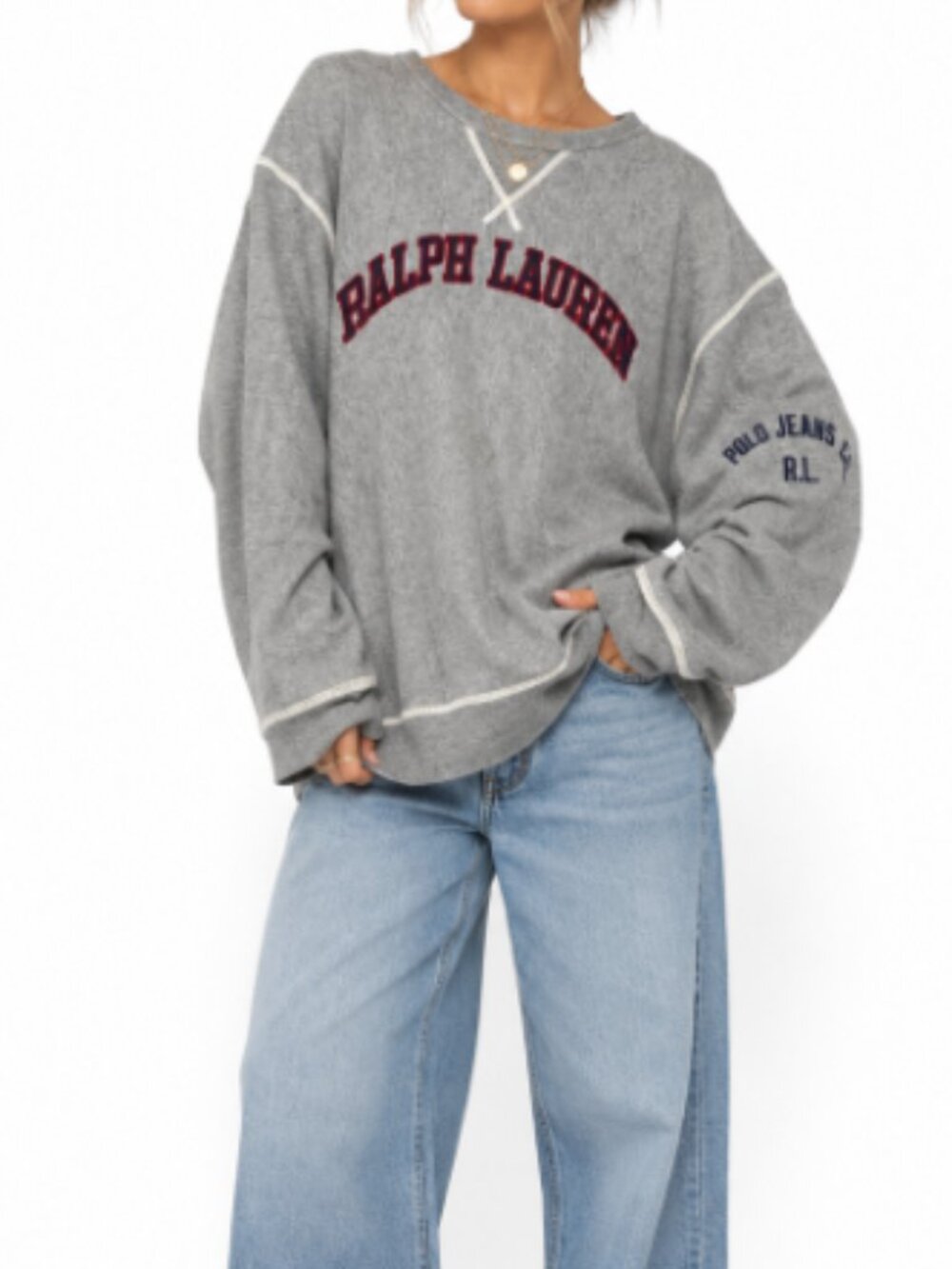 Vintage Ralph Lauren Polo Jeans Co. Oversized Crewneck Sweatshirt Size XXL